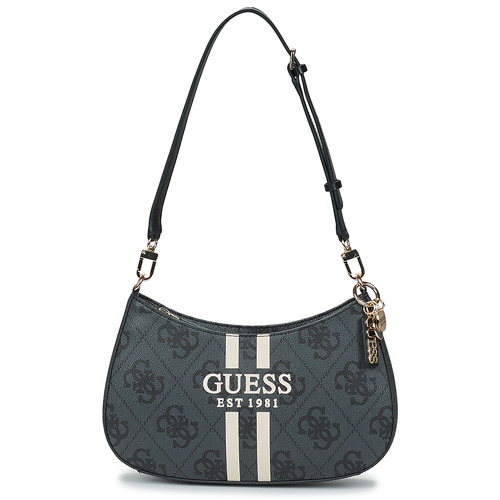 Guess NOELLE II TOP ZIP SHOULDER BAG Črna