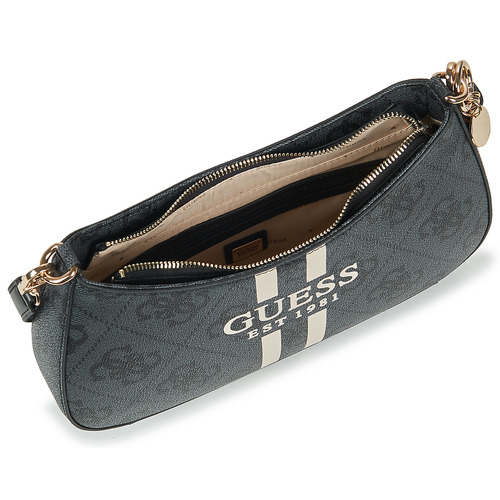 Guess NOELLE II TOP ZIP SHOULDER BAG Črna