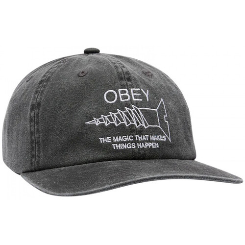 Tekstilni dodatki Moški Kape s šiltom Obey Pigment things happen strapbk Črna