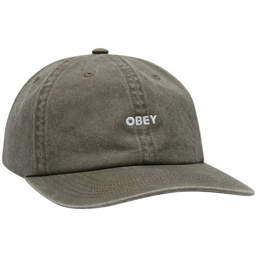 Tekstilni dodatki Moški Kape s šiltom Obey Pigment bold 6 panel strapback Zelena