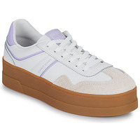 Čevlji  Ženske Nizke superge Tommy Jeans THE GREENWICH FLATFORM Bež / Vijolična