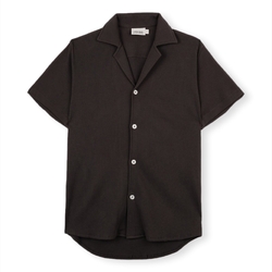 Oblačila Moški Srajce z dolgimi rokavi Imago Waffle Shirt - Black Črna