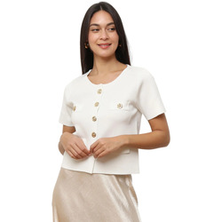 Oblačila Ženske Topi & Bluze La Modeuse 74304_P175779 Bela