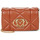 Torbice Ženske Torbe za čez ramo Love Moschino EMBOSSED QUILTED JC4043 Konjak