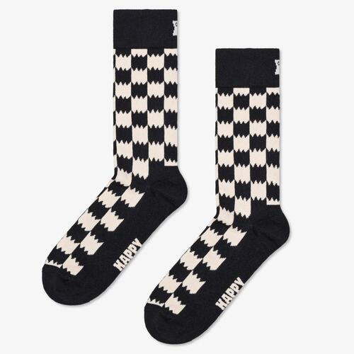 Spodnje perilo Moški Dokolenke Happy socks DIZZY CHECK SOCK Črna