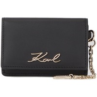 Torbice Ženske Denarnica Karl Lagerfeld K SIGNATURE CHAIN CARD HOL Črna
