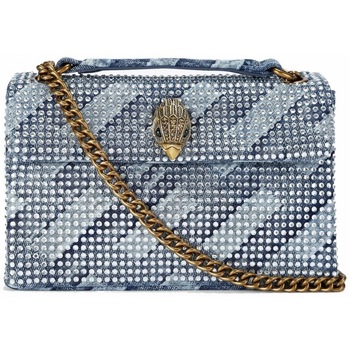 Torbice Ženske Torbe Kurt Geiger London FABRIC MD KENSINGTON Modra