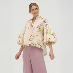 Oblačila Ženske Topi & Bluze Pêra Lima PÊRA LIMA Renata Shirt - Wildflower Rožnata