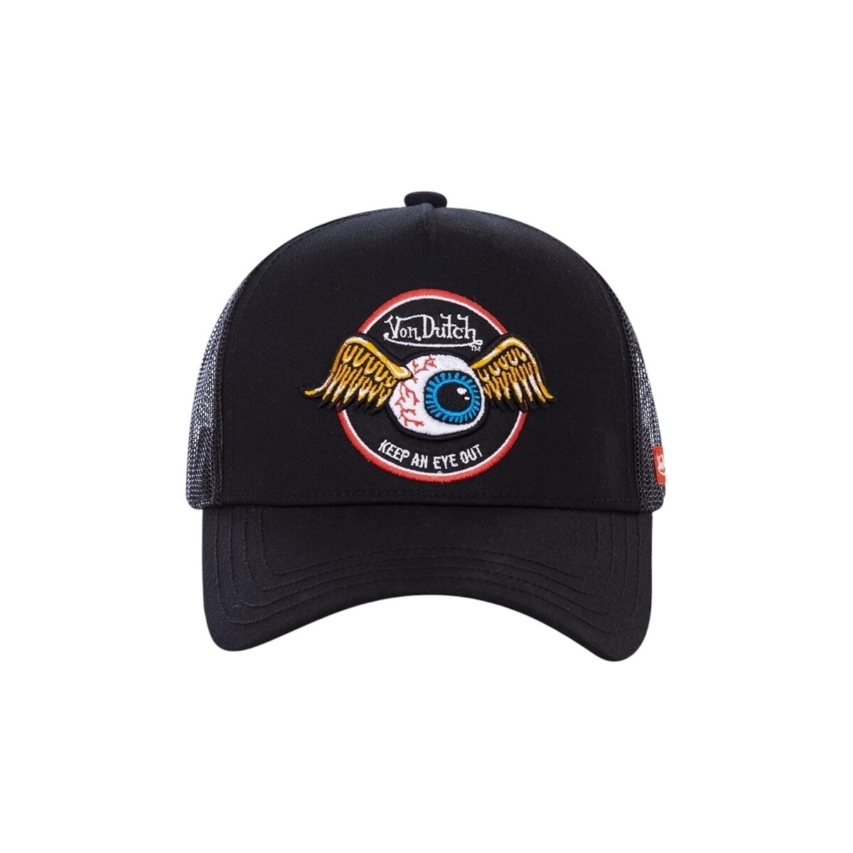 Tekstilni dodatki Moški Kape s šiltom Von Dutch TRUCKER SNAPBACK RAG BLACK Noir Črna