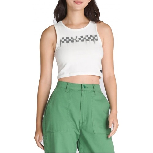 Vans CHECK WASH FITTED CROP Bela