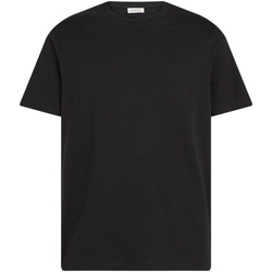 Oblačila Moški Polo majice dolgi rokavi Calvin Klein Jeans SS SMOOTH CTTN SOLID LV040HM265 Črna