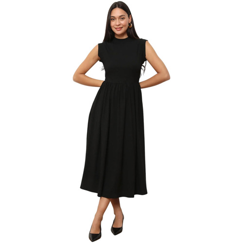 Oblačila Ženske Obleke La Modeuse 74425_P175938 Črna