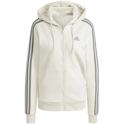 Oblačila Ženske Športne jope in jakne adidas Originals adidas Essentials 3-Stripes W Hoodie Bela