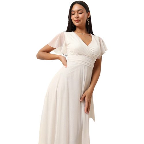 Oblačila Ženske Obleke La Modeuse 74830_P176769 Bela