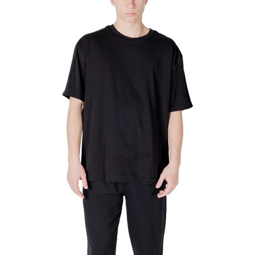 Oblačila Moški Polo majice dolgi rokavi Calvin Klein Sport S/S T-SHIRT LVGMS5K177 Črna