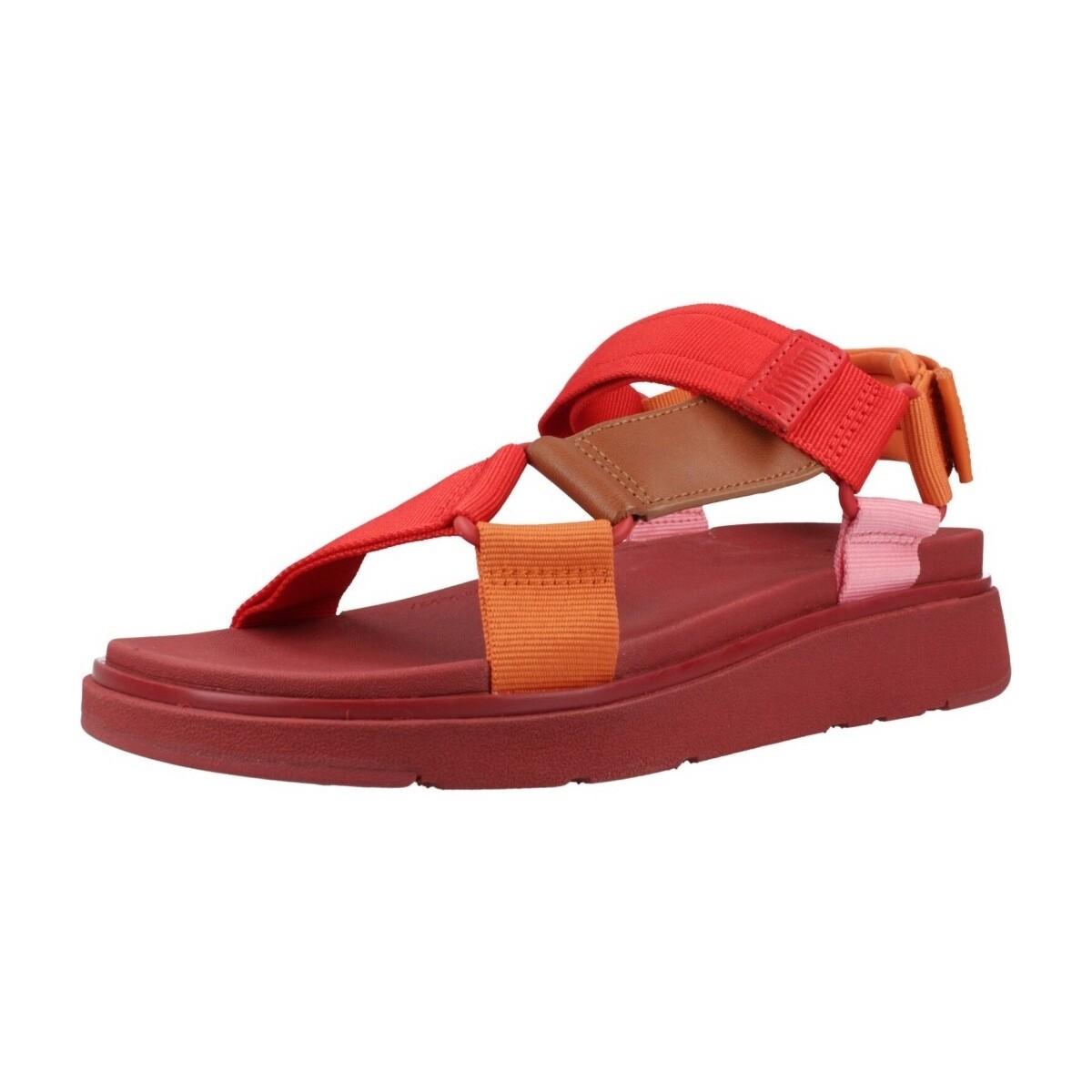 Čevlji  Ženske Sandali & Odprti čevlji FitFlop GEN FF ADJ WEBBING LEATHER Rdeča