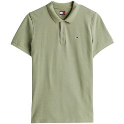 Oblačila Moški Majice & Polo majice Tommy Jeans DM0DM20676 Zelena