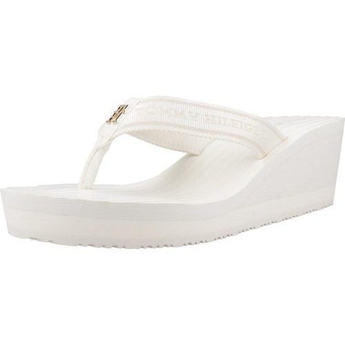 Čevlji  Ženske Japonke Tommy Hilfiger STRIPIES WEDGE BEACH SAN Bela