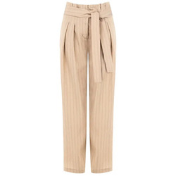 Oblačila Ženske Hlače Rinascimento CFC0020030002 Beige Camel