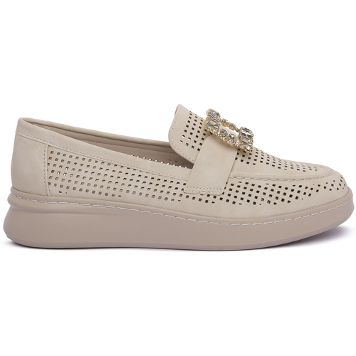 Čevlji  Ženske Mokasini Laura Biagiotti BEIGE Bež