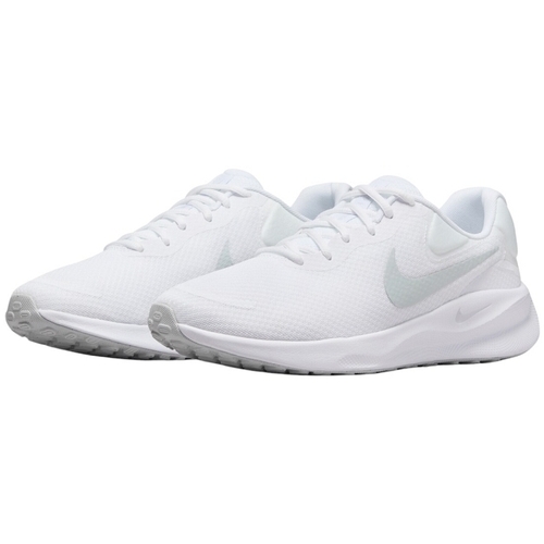 Nike REVOLUTION 7 M 100-WHITE/PLATINIUM/WHT Blanc Bela