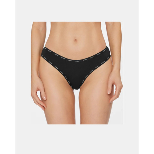 Guess O4GG24 K6YW1 PRINTED BASIC THONG Črna
