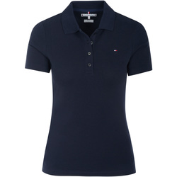 Oblačila Ženske Polo majice kratki rokavi Tommy Hilfiger  Modra