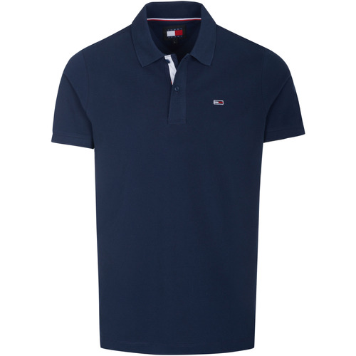 Oblačila Moški Polo majice kratki rokavi Tommy Hilfiger  Modra