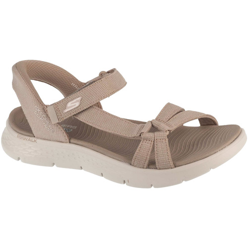 Čevlji  Ženske Športni sandali Skechers Slip-Ins: Go Walk Flex Sandal - Illuminate Bež