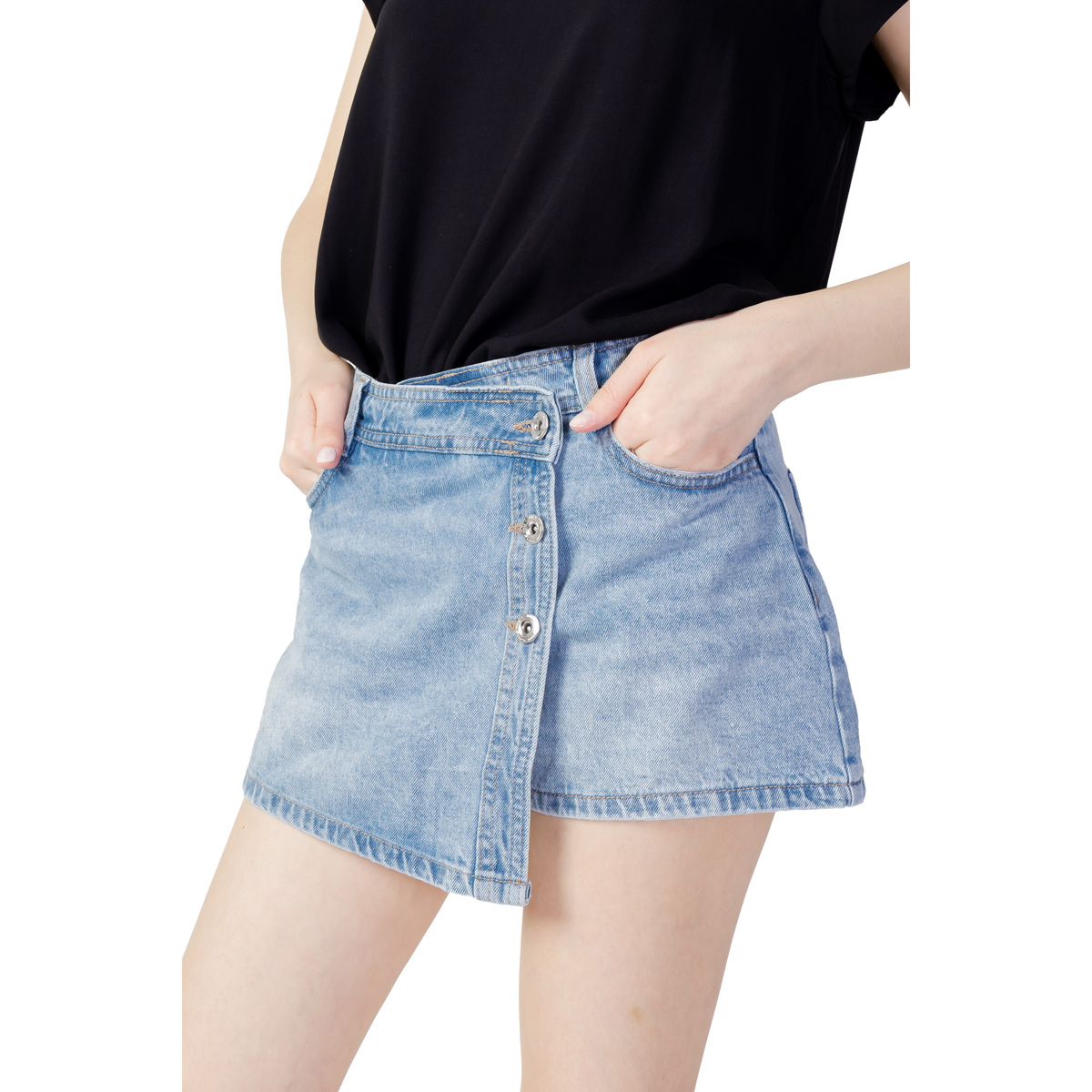Oblačila Ženske Kratke hlače & Bermuda Only ONLLESLY REG LB DNM SKORT BJ 15256608 Modra