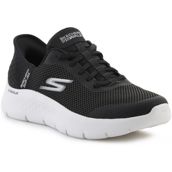 Čevlji  Ženske Nizke superge Skechers Slip-ins: GO WALK Flex – Grand Entry 124836-BKW Črna