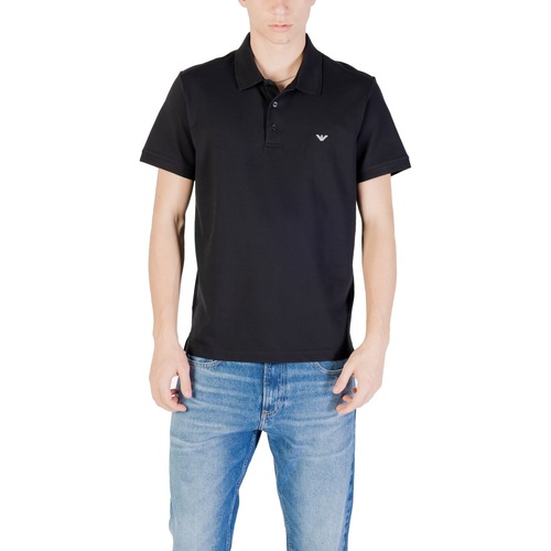 Oblačila Moški Polo majice kratki rokavi Emporio Armani EA7 Swimwear EM001380 AF12331 Črna