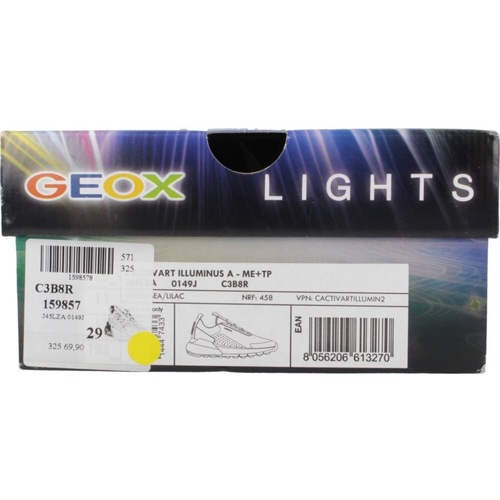 Geox J ACTIVART ILLUMINUS Zelena