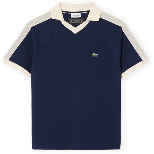 Oblačila Moški Majice & Polo majice Lacoste Classic Fit Piqué Panel Polo Shirt - Midnight Blue Modra