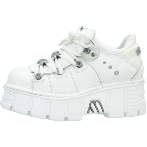 Čevlji  Ženske Škornji New Rock ANKLE BOOT Bela