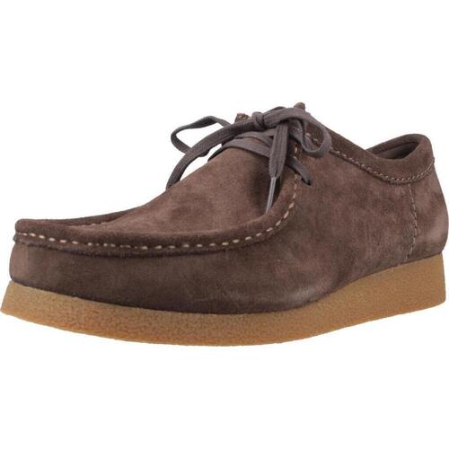 Čevlji  Ženske Mokasini Clarks WALLABEEEVO SUEDE Kostanjeva