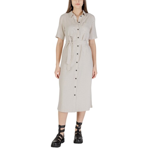 Oblačila Ženske Dolge obleke Only ONLCARO S/S LINEN BL BELT DRESS CC PNT 15338884 Drugo