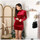 Oblačila Ženske Obleke La Modeuse 20680_P57092 Bordo