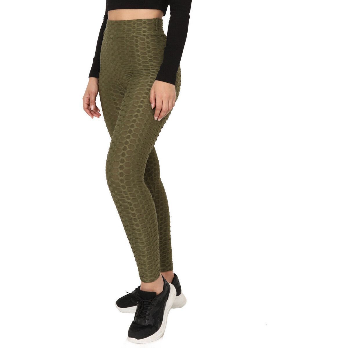 Oblačila Ženske Pajkice La Modeuse 71635_P168422 Kaki