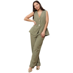 Oblačila Ženske Trenirka komplet La Modeuse 74403_P175886 Kaki