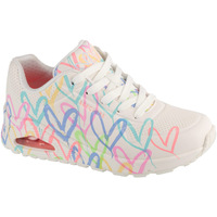 Čevlji  Ženske Nizke superge Skechers Uno-Spread The Love Bela