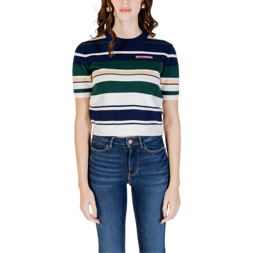 Oblačila Ženske Puloverji Tommy Hilfiger SAILING TOP MULT WW0WW45596 Modra