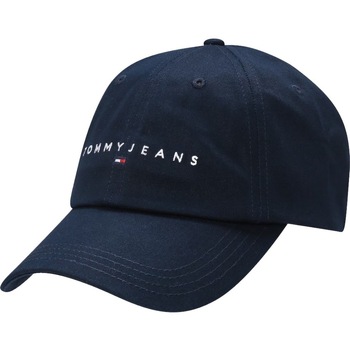 Tekstilni dodatki Ženske Kape s šiltom Tommy Jeans LINEAR LOGO 6 PANEL CAP Modra