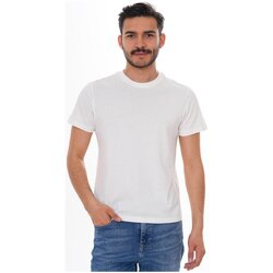 Oblačila Moški Majice s kratkimi rokavi Basics&More BA25SMTS0000001Off_White Bela