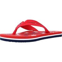 Čevlji  Deklice Japonke Tommy Hilfiger STARS PRINT FLIP FLOP Rdeča