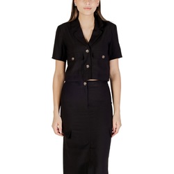 Oblačila Ženske Suknjiči Jacqueline De Yong Jdyluna S/S Cropped Blazer Tlr 15336233 Črna