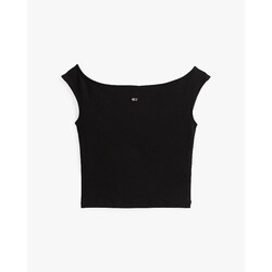 Oblačila Ženske Majice & Polo majice Tommy Hilfiger DW0DW20234 Črna