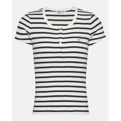 Oblačila Ženske Majice & Polo majice Tommy Hilfiger DW0DW19502 Bela