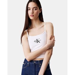 Oblačila Ženske Majice & Polo majice Calvin Klein Jeans J20J223105 Bela