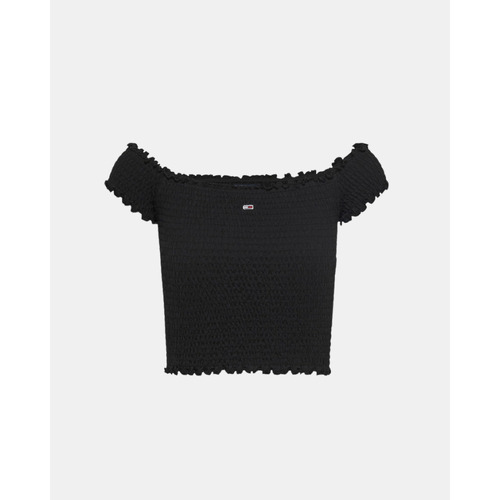 Oblačila Ženske Majice & Polo majice Tommy Hilfiger DW0DW20238 Črna